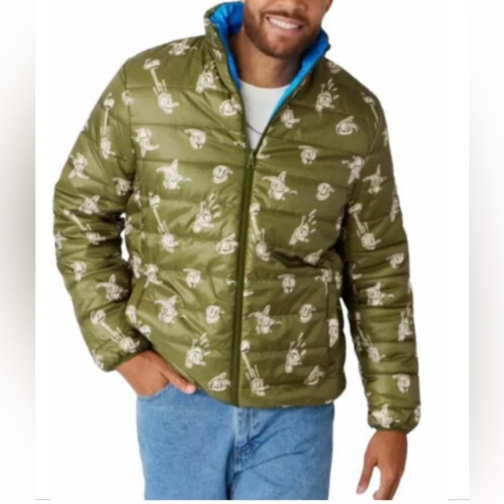 DISNEY STORE Donald Duck Reversible Puffer Jacket XL